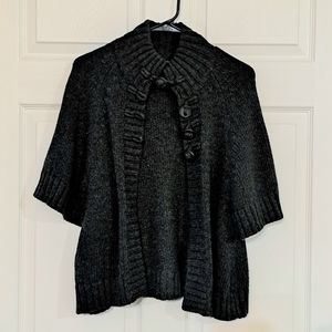 Calvin Klein Black Women's Size Small Short Sleeve Knit Sweater